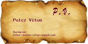 Pulcz Vitus névjegykártya